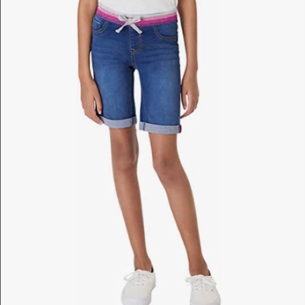 Vigoss Youth Girls Bermuda Short, Dark Blue (Youth size: M 10-12)